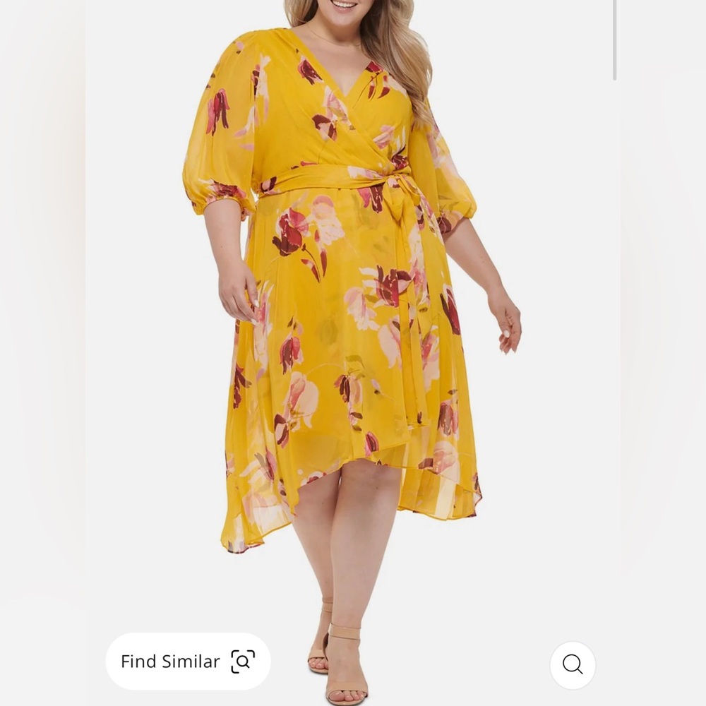 NWT DKNY Floral Wrap Dress